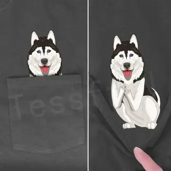 Tessffel NewFashion Naujausias Gyvūnų, Šunų Kačių Kišenėje T-shirt Juokinga Harajuku 3DPrint Unisex Atsitiktinis Medvilnės Trišakiai Trumpi rankovėmis Marškinėliai N1