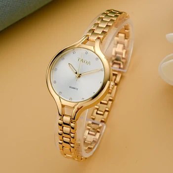 Top Prabangos Prekės ženklo TADA vandeniui Moterų Elegantiškas relogio masculino Aukso/sidabro plieno juosta lady laikrodžiai karšto pardavimo mergina reloj