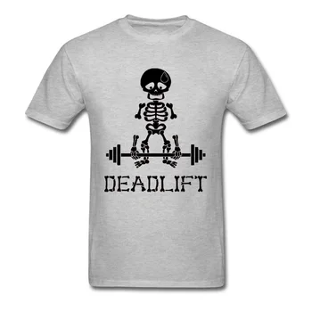 Trauka Atletikos Skeletas Kaukolės T-shirts 3D Kaukoles Velykų Hantelio Mirties Marškinėliai Tėvo Diena Naujas Custom T Shirt Dead Beat