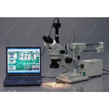 Vienu metu-Židinio Bumas Mikroskopija--AmScope Prekių 3,5 X-90X vienu metu-Židinio Trinokulinis Bumas Mikroskopijos Sistema + 1.3 MP Skaitmeninis Fotoaparatas