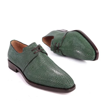 Weitasi Tailando Perlas žuvų oda Vyrų batų verslo Vestuvių puotą Vyrų batai, rankinė nekilnojamojo odos vienintelis vyrų batai