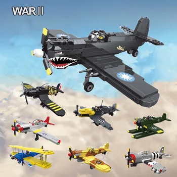 WW2 Lėktuvo Modelį, Vokietija, JAV, didžiosios Britanijos, Japonijos Lėktuvas Blokai Pasaulinio Karo 1 2 Kariniai Ginklai Ju88 Orlaivių