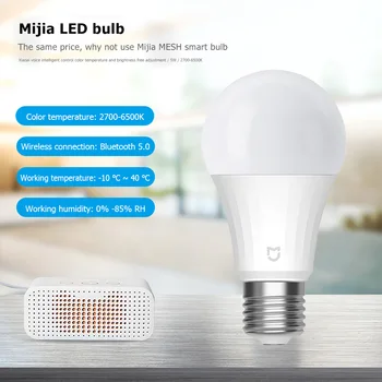 XIAOMI Mijia E27 Lempa Smart LED Lemputės, Valdymo Balsu 