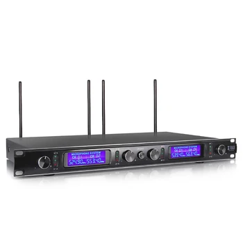 XTUGA EW240 4 Kanalų Belaidžiai Mikrofonai Sistema UHF Karaoke Sistema Belaidžius 4 kišeniniai Mic Etape Bažnyčios Naudoti Šalis