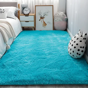 Šiaurės ins miegamojo mažas kilimas baltas pliušinis naktiniai kilimas kambarį storio kilimėliai tinka namų puošybai berniukas nuskaitymo kilimas