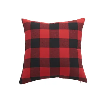 Šiaurės naujų namų dec sofos pagalvėlė padengti 30*50 40*40 45*45 50*50 60*60 dryžuotas pledas ne vidinis kvadratas raudona sofa pagalvių užvalkalus X104