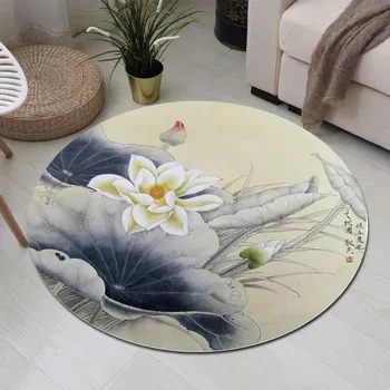 Šiaurės paprasta modernus apvalių kilimų kambarį arbatos stalo, miegamajame kabantys krepšelį kompiuterio kėdė pagalvėlė naujas Kinijos retro stiliaus ca