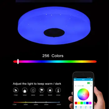 Šiuolaikinių LED Lubų Šviesos Pritemdomi RGB RGBW Muzikos Lempos 