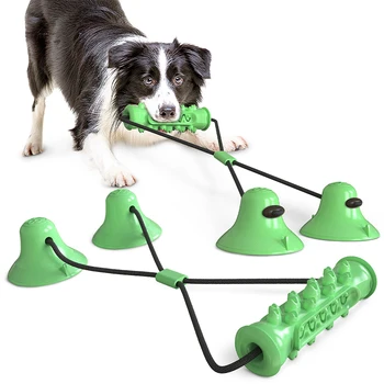 Šuo Interaktyvus siurbtukas Stumti TPR Kamuolys, Žaislai, Gyvūnėlių Molinis Bite Žaislas Elastiniai Lynai Šunų Dantų Valymo Kramtomoji naminių Gyvūnėlių Šuniuką Šunų Žaislai