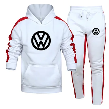 žiemos Vyrų Hoodie sportinės aprangos kostiumas sujungimas hoodie kostiumas Harajuku atspausdintas Logotipas sekti pavyzdžiu poilsiu pants vyriškos sporto sportswe