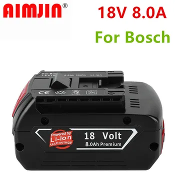 1/2/3PCS Original18V 8000mah įkraunama ličio jonų baterija Bosch 18V 8.0 atsarginę bateriją nešiojamų pakeitimo BAT609