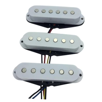 1 pasirinkite Vieną Ritė Pikapas Kaklo/Artimieji/Tilto Paėmimas Balta Elektrinė Gitara Stratocaster Dalys