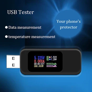 10 1 Skaitmeninis Dispay 4-30 V DC USB Testeris Srovė Įkroviklio Indikatorius Galia Banko Baterijos Talpa Volt Matuokliu Detektorius Naujas
