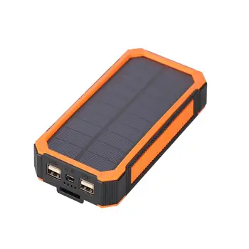 12000mAh Saulės Energijos Banko Greitas Telefonas, Įkroviklis, USB Dual Su SOS Led Belaidžio Kroviklio Galia Banko Mini Galios Banko 