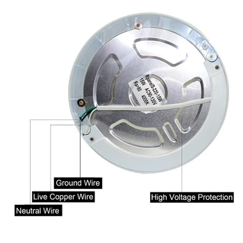 15W/18W Apvalus LED Panel Lubų Šviesos Žibintai Led Judesio Jutiklis Downlight Žmogaus Kūno Spindulių Detektorių, Flush Mount Šviesos