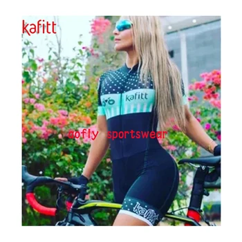 2020 kafitt moteriški drabužiai dviračių rinkiniai Triatlonas kostiumas trumpomis Rankovėmis skinsuit Rinkiniai Skinsuit Maillot Ropa Ciclismo jumpsuit