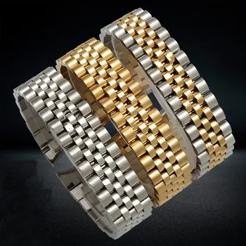 20mm Nerūdijančio plieno watchbands sidabro aukso moterų apyrankė Tinka RX Austrių perpetual datejust serijos dirželis