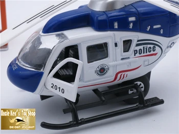 21CM Ilgio Diecast Policijos Sraigtasparnio, Lėktuvo Replika Masto Modelį, Vaikai Berniukams, Žaislų, Dovanų Traukti Atgal Funkcija/Garso/Šviesos