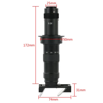 2D 3D Laisvai Pereiti Pramonės Stereo 180X 300X C mount Priartinimo Objektyvas Elektronų Mikroskopu Objektyvas HDMI VGA Vaizdo Mikroskopo vaizdo Kamera