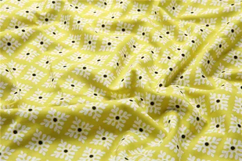 2vnt 50x150cm/100x150cm Juoda ir geltona gėlė serijos medvilniniai siuvimo audinio rankų darbas Quilting Kratinys Kūdikių Medžiaga