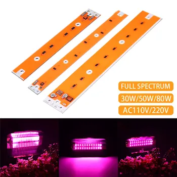 30/50/80W Visą Spectum LED, COB (Chip Augti Šviesos Šaltinis Patalpų Sodo Augalai Hydroponics Augti AC110V/220V