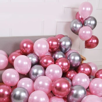 30pcs Metallic Balionai Pink Rose Aukso Balionų, Konfeti Nustatyti Vestuvių, Valentino Dienos, Gimtadienio Dekoracija Vaikų Naudai