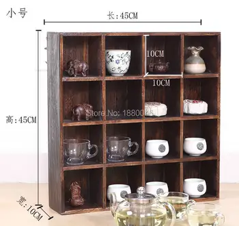 45x45x10cm Sudegė Paulownia Medienos Arbatos Padėklai medžio masyvo arbatinukas lentynos Arbatos Puodelį Kinijos Kung Fu arbatos puodą Amatų ekrano dėklą
