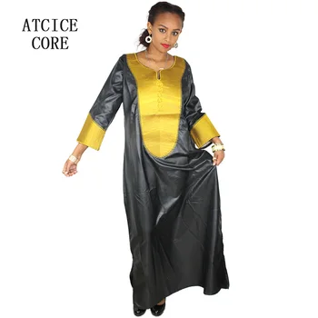 Afrikos suknelės moteris minkšta medžiaga, siuvinėjimo dizaino suknelė LA110
