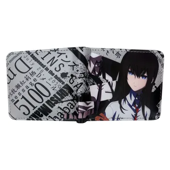 Anime žaidimas steins gate Kurisu Makise moteriška piniginė Užtrauktuku Moneta Kišenėje / Maišelis banko kortelės turėtojas piniginės