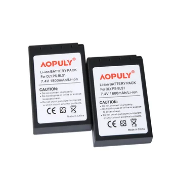 AOPULY 2vnt BLS 1 BLS1 BLS-1 Li-ion Baterijos +USB LCD Įkroviklis OLYMPUS E-PL1 E400 E410 E420 E450 E620 E-P1E-P2