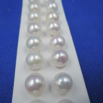 Aukštos kokybės perlų karoliukais,8-9 mm, gėlo vandens prarasti pearl su tobulos apvalios formos-AAAAA kokybės