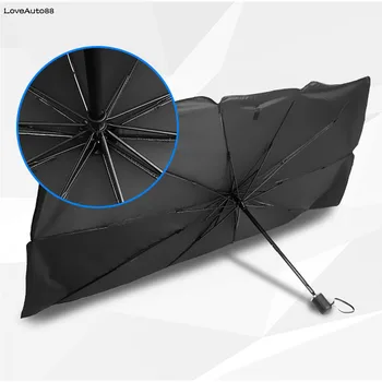 Automobilių skėtį nuo saulės, Interjero Priekinio Lango skėtį nuo saulės Padengti UV Protector Sulankstomas Skėtis prekinis, galinis Stiklo Toyota RAV4 RAV-4 2019 2020 2021