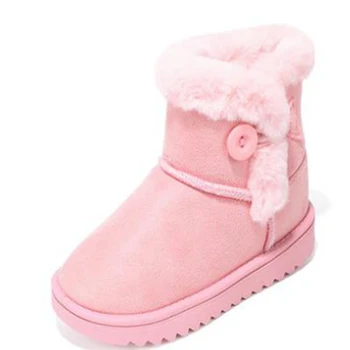 Baby girl medvilnės batai 2020 m. žiemos nauja vaikų sniego batai Pliušinis sutirštės medvilnės batai pradinių mokyklų studentams