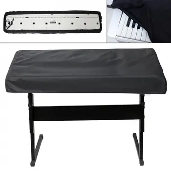 Black Electric Piano Cover Patvari apsauga nuo dulkių Dangtelis Fortepijonas Apsaugoti Maišelis Tinka 61 / 88-Raktas Klaviatūros
