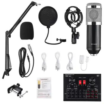 Bm800 Karaoke Kondensatoriaus Mikrofonas, PC Studio Braodcasting Dainavimo Įrašymo Supercardioid 