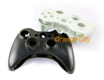 ChengChengDianWan 3pcs/daug black&white Visą Būsto Atveju Shell atveju Xbox360 xbox 360 Wired Controller joypad
