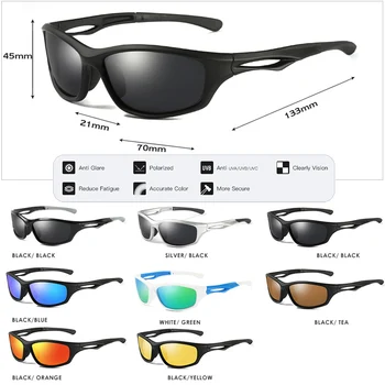 CoolPandas Dizainas Lauko Sporto HD Akiniai Akiniai nuo saulės Vyrų Vairavimo Aikštėje Taurės Vyrų Anti-Glare Veidrodis UV400 gafas de sol hombre