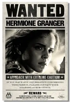 Custom Drobė Sienos Meno HP Norėjo Hermiona Plakatas Ron Weasley Sienų Lipdukai Emma Watson Tapetai Retro Kambarį Freskos #0659#