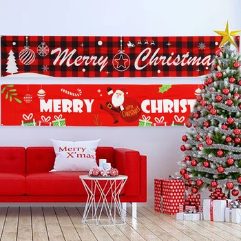 Didelis Linksmų Kalėdų Reklama Kalėdos Namuose Šalis Atostogų Starta Reklama Girliandą Lauko/patalpų Sienos Kabo Kalėdiniai Papuošimai