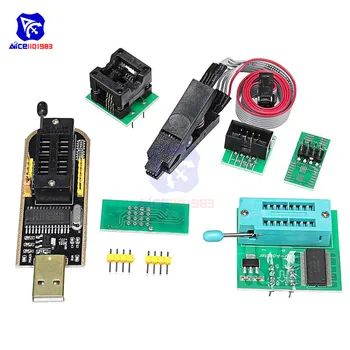 Diymore CH341A USB Programuotojas SOP8 į DIP8 Adapteris SOIC8/SOP8 Bandymo Įrašą 1.8 V Adapteris EEPROM 93CXX/25CXX/24CXX EEPROM, Flash