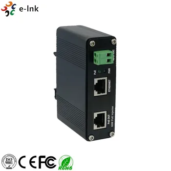 E-link Pramonės Single-Port 10/100/1000Mbps 802.3 bt PoE Injector (95 W)
