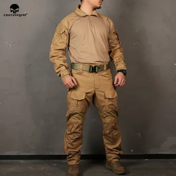EMERSONGEAR Combat uniform Tactical Kelnes su antkeliais Mulitcam Marškinėliai KH CB FG WG JUODA G3 emerson Kelnes Karinės Armijos Medžioklė