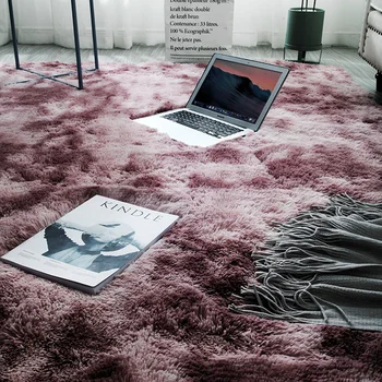 Europos ilgi plaukai mados miegamajame kiliminė danga bay lange naktiniai kilimėlį galima skalbti asmenybės kilimas Gradiento spalvos kambarį antklodė