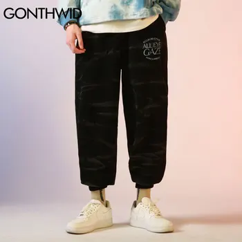 GONTHWID Kaklaraištis Dažų Poilsiu Haremas Krovinių Kelnės Streetwear Mens Harajuku Hip-Hop Atsitiktinis Palaidų Baggy Kelnės 2020 Mados Vyriškos Kelnės