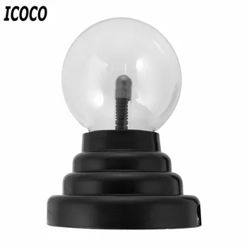 ICOCO 3 Colių USB Plazmos Kamuolys Elektrostatinės Srityje Šviesos Magija Kristalų Lempos Kamuolys lietimui jautriais Skaidrus Darbalaukio Žibintai