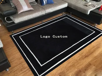 Kilimas kilimas juoda ir balta didelis miegamasis grindų kilimėliai kilimėlis gyvenamasis kambarys arba miegamasis, namų 3D kilimas pritaikyti firminių kilimai