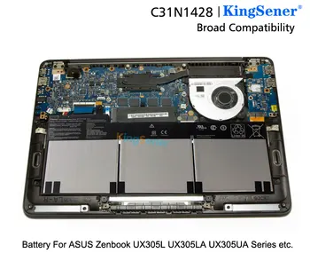 KingSener Naujas C31N1428 Nešiojamas Baterija ASUS Zenbook UX305L UX305LA UX305UA C31N1428 3ICP5/91/91 11.31 V 56WH