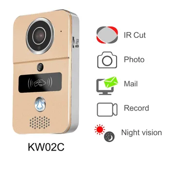 KW02C Smart Wireless WIFI Doorphone Video su 