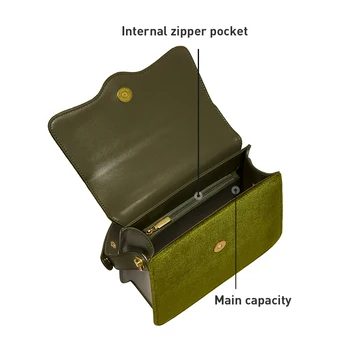 LA FESTIN 2020 mados rankinės paprastas krepšys dizaineris peties rankinę aksomo rankinėje aukso grandinės mažas kvadratas krepšys