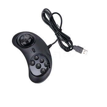 Laidinio USB Klasikinis Gamepad 6 Mygtukai, USB Gamepad Joypad Valdytojas žaidimas rankena SEGA MD2 PC 